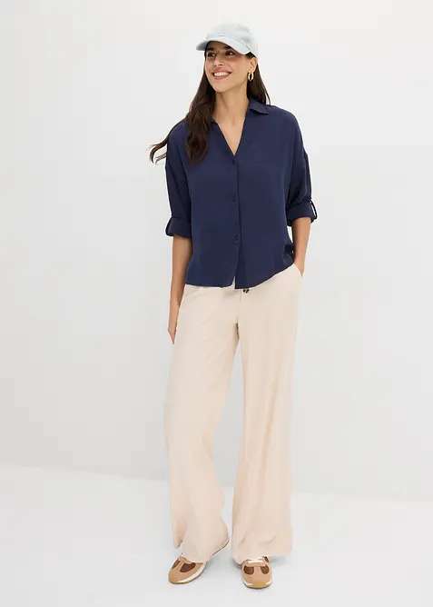 Bluse i lett krepp, bonprix