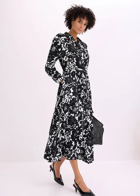 Skjortekjole i viskose, bonprix