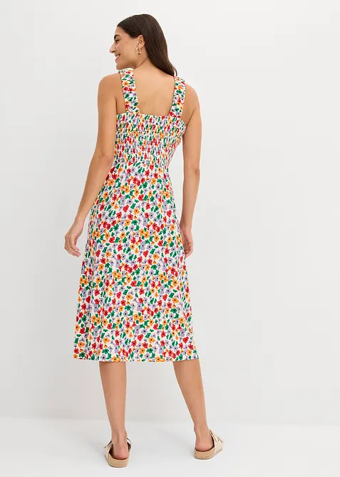 Trikotkjole i bomull med viskose, bonprix