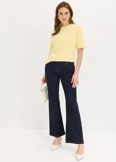 Topp med blondekant, bonprix