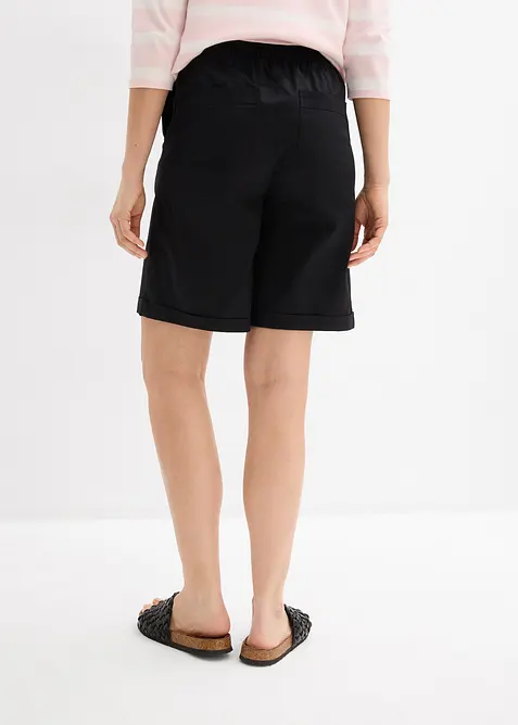 Bermudashorts i papertouch-materiale med bomull, bonprix