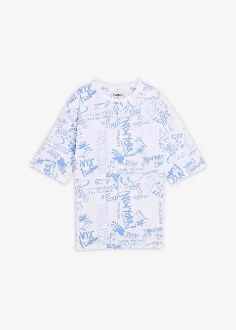 T-skjorte i 100% &oslash;kologisk bomull, Loose fit, bonprix