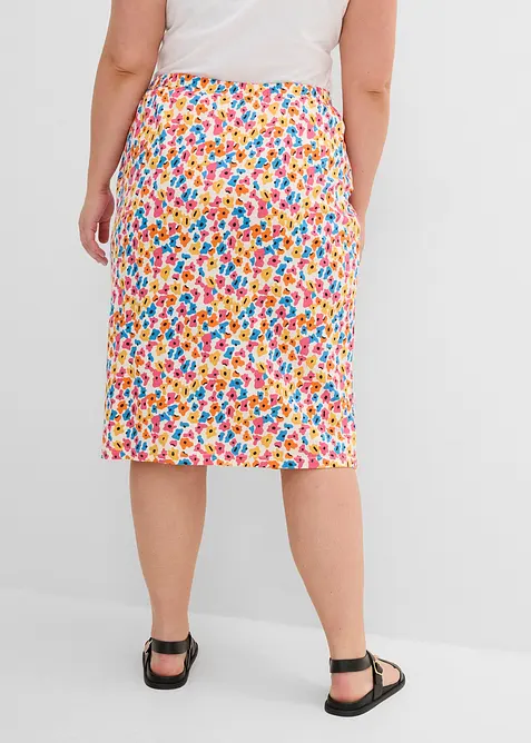 Jerseyskj&oslash;rt i viskose-/bomullsmiks, bonprix