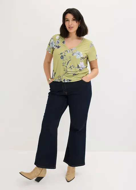 Topp med elastisk fald, bonprix