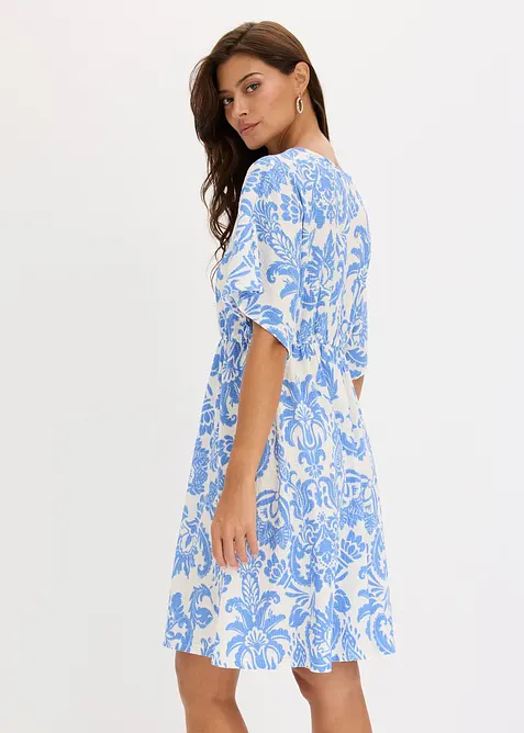 Tunikakjole med dyp utringning, bonprix