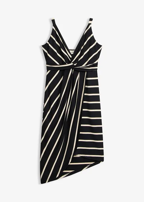 Jerseykjole med dyp utringning, bonprix