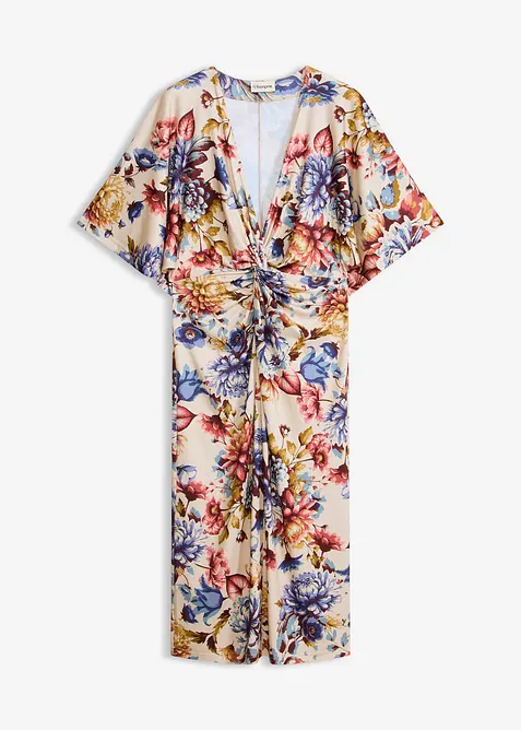 Midikjole med tvist, bonprix