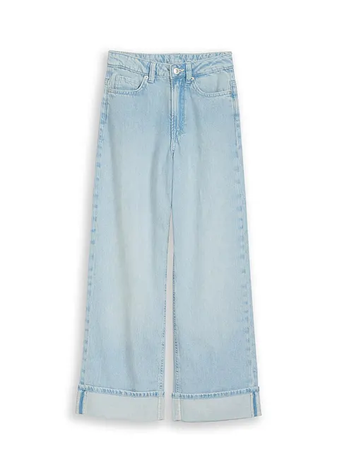 Wide-leg-jeans Mid Waist fra Tom Tailor, Tom Tailor