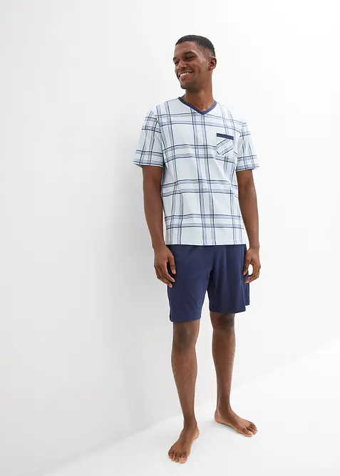 Kort pyjamas i 100% bomull, bonprix
