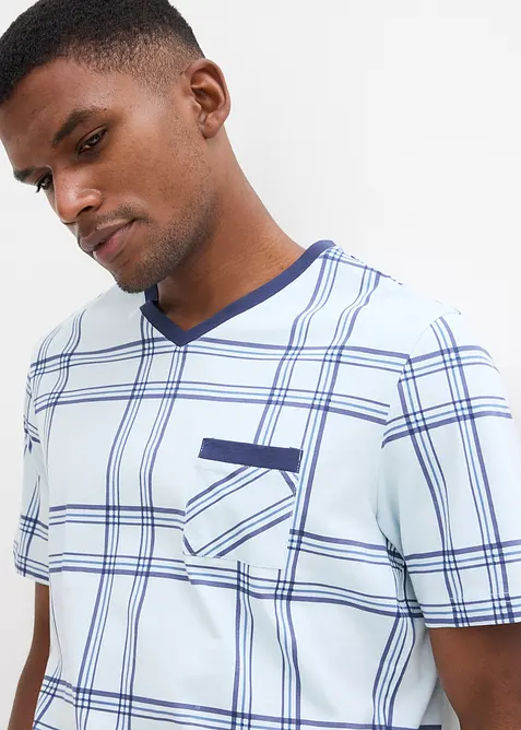 Kort pyjamas i 100% bomull, bonprix