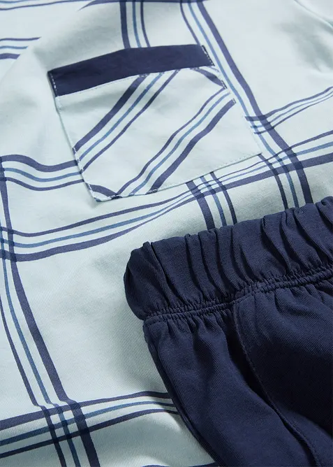 Kort pyjamas i 100% bomull, bonprix
