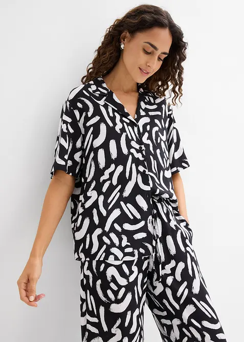 Bluse i lett viskose, bonprix