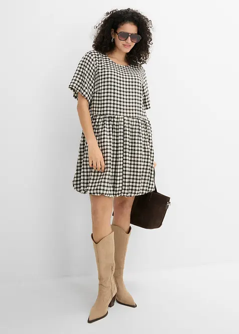 Kjole med boblekant, bonprix