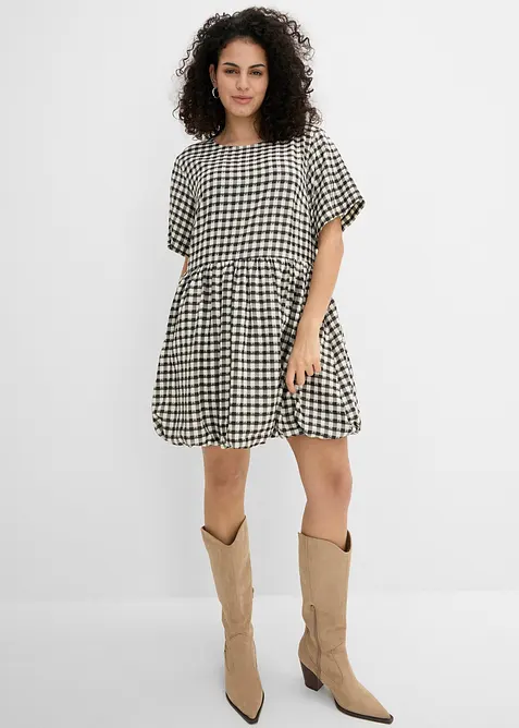 Kjole med boblekant, bonprix