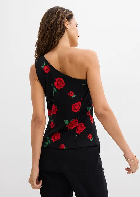 One-shoulder-topp med smykkedetalj, bonprix