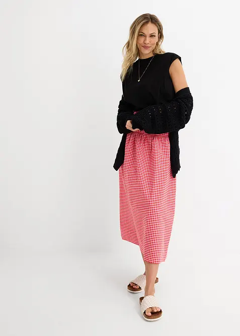 Maxiskj&oslash;rt i elastisk bomullsmiks, bonprix