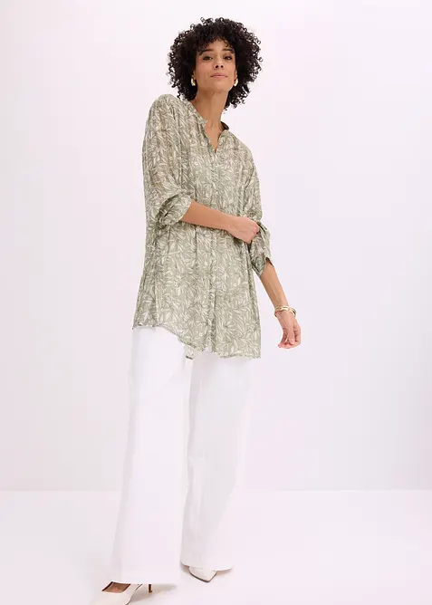 Lang chiffonbluse, bonprix