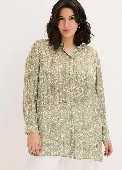 Lang chiffonbluse, bonprix