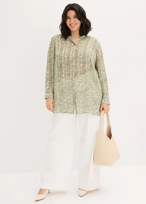 Lang chiffonbluse, bonprix