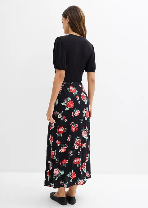 Maxikjole i viskosemiks, bonprix