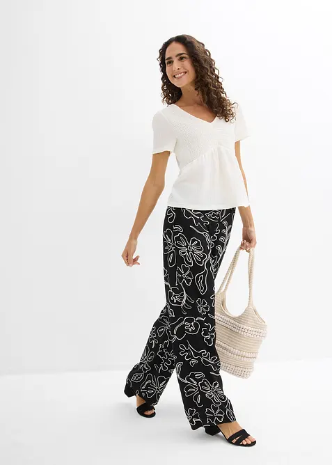 Topp i strukturert krepp, bonprix