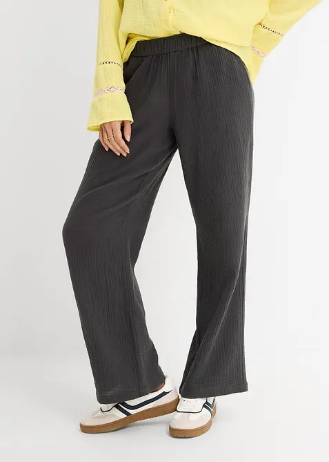 Pull on-bukse i musselin, bonprix
