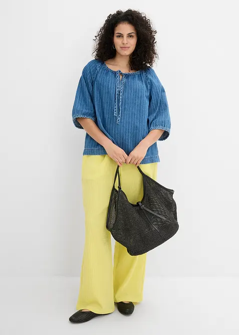 Pull on-bukse i musselin, bonprix