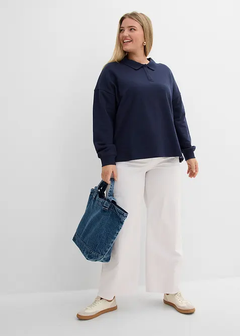 Sweatshirt i 100% &oslash;kologisk bomull, bonprix