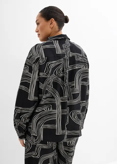 Skjorte i viskosemiks, bonprix