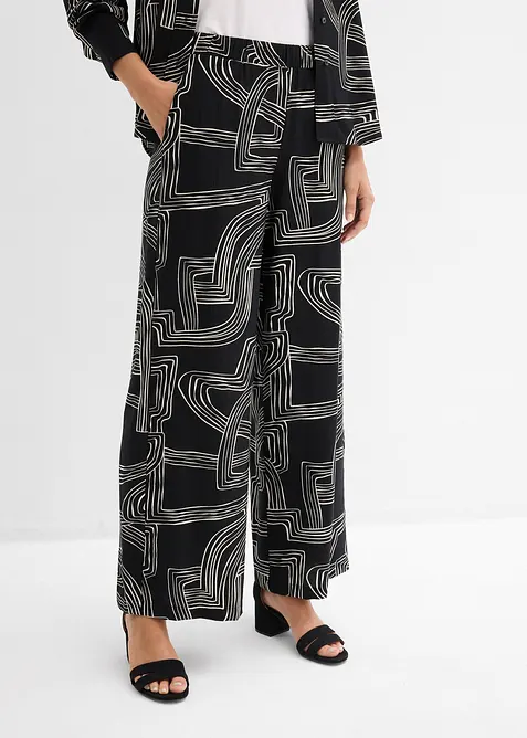 Vid bukse i viskosemiks, bonprix