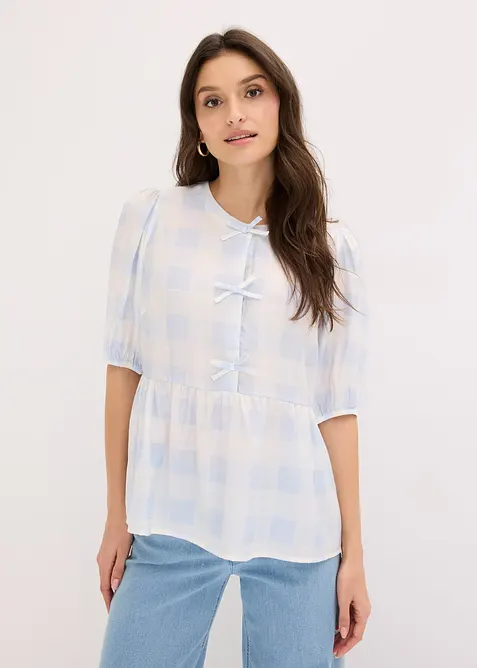 Bluse med sl&oslash;yfer, bonprix