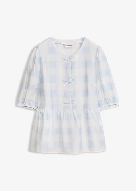 Bluse med sl&oslash;yfer, bonprix