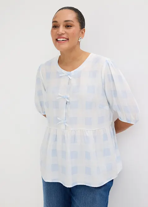 Bluse med sl&oslash;yfer, bonprix