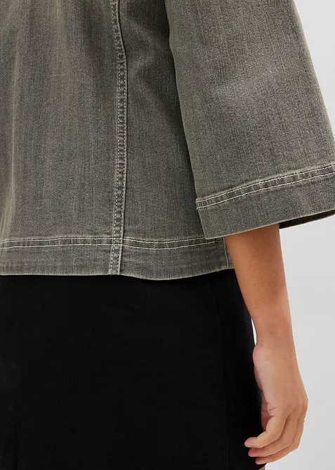 Jeansjakke, 3/4-lange ermer, bonprix