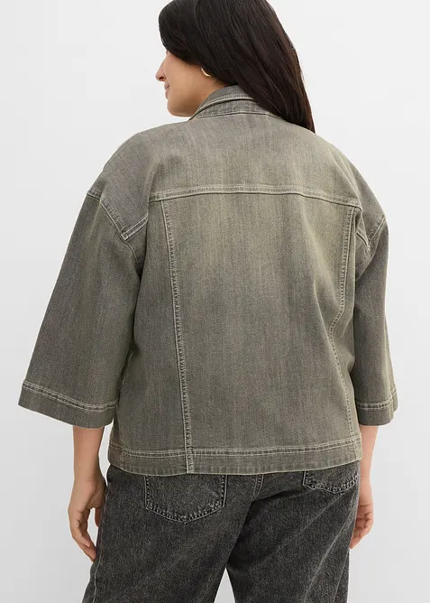 Jeansjakke, 3/4-lange ermer, bonprix