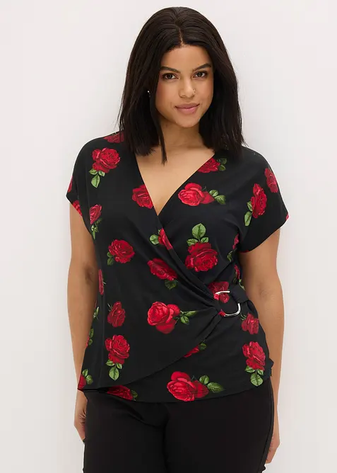 M&oslash;nstret topp av myk viskosemiks, bonprix