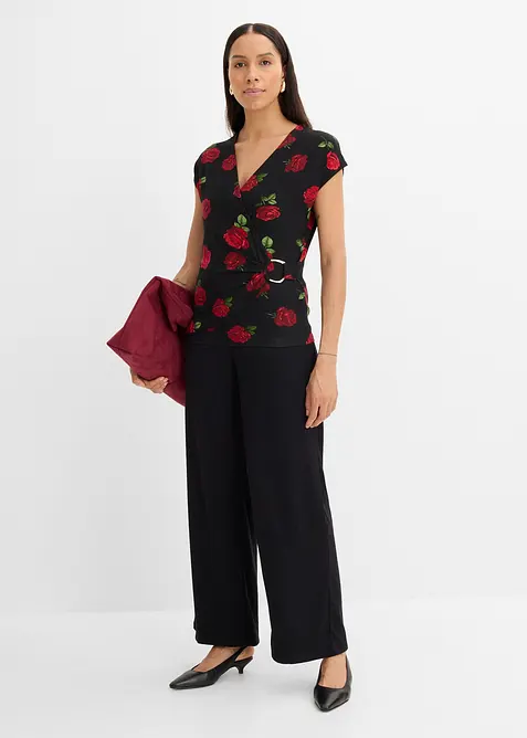 M&oslash;nstret topp av myk viskosemiks, bonprix