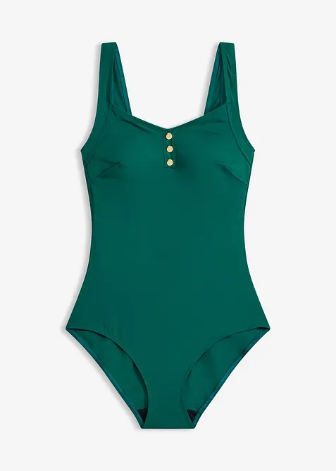 Badedrakt med knappepynt, bonprix