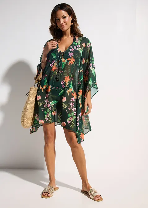 Strandtunika i lett chiffon, bonprix