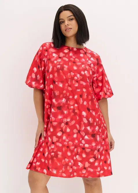 Kjole med ballongermer, bonprix