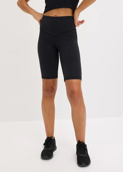 Trenings-sykkelbukse med bomullsaktig overflate, bonprix