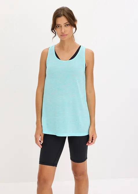 Treningstopp i lett materiale med flammegarn, hurtigt&oslash;rkende, bonprix