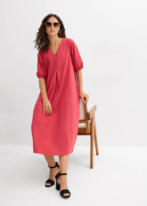 Midikjole i 100% bomull, bonprix