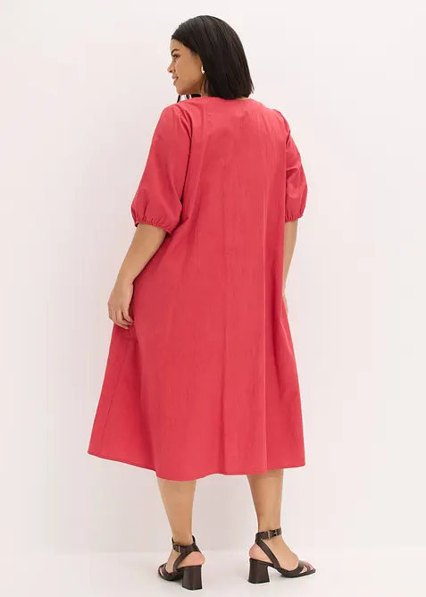 Midikjole i 100% bomull, bonprix