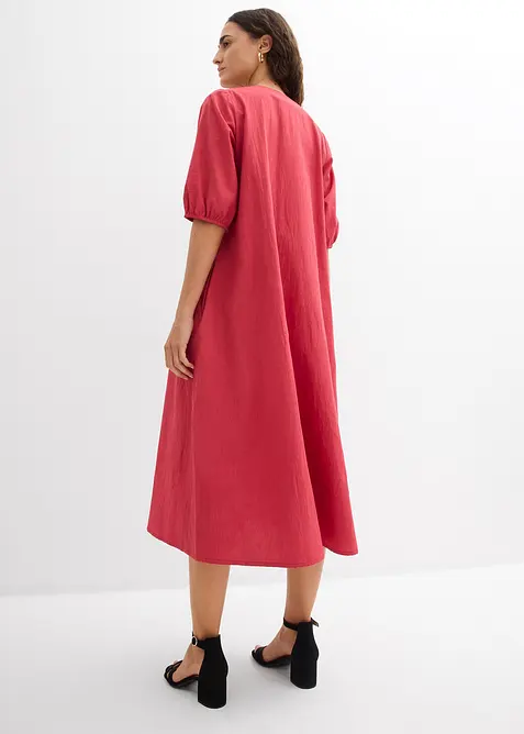 Midikjole i 100% bomull, bonprix