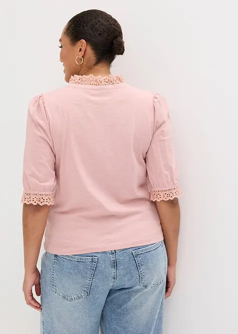 Langermet topp i 100% bomull, bonprix