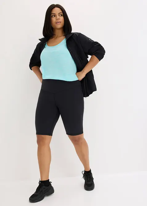 Trenings-sykkelbukse med bomullsaktig overflate, bonprix