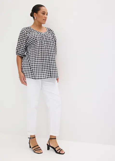 Bluse i 100% bomull, bonprix