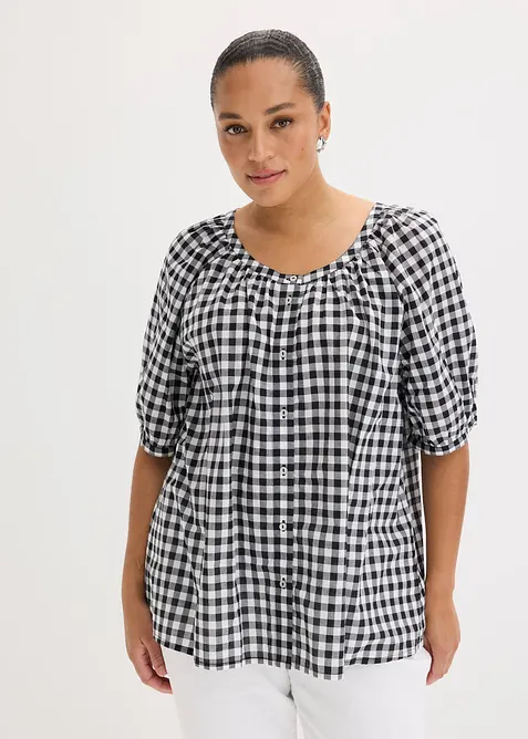 Bluse i 100% bomull, bonprix