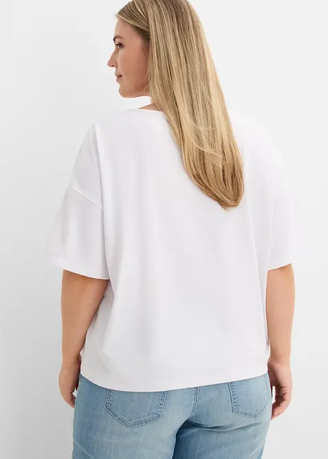 Sweatshirt i lett viskosemiks, bonprix